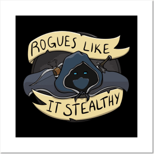 Rogues Like It Stealth - DnD Class D20 Posters and Art